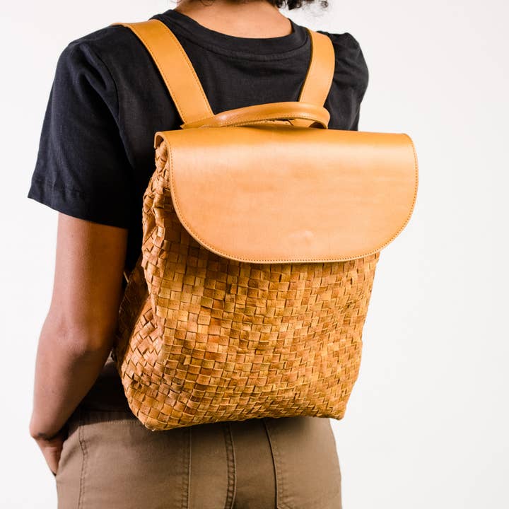ABLE - Wholesale Backpack - Women's - Elsa Basketweave Backpack