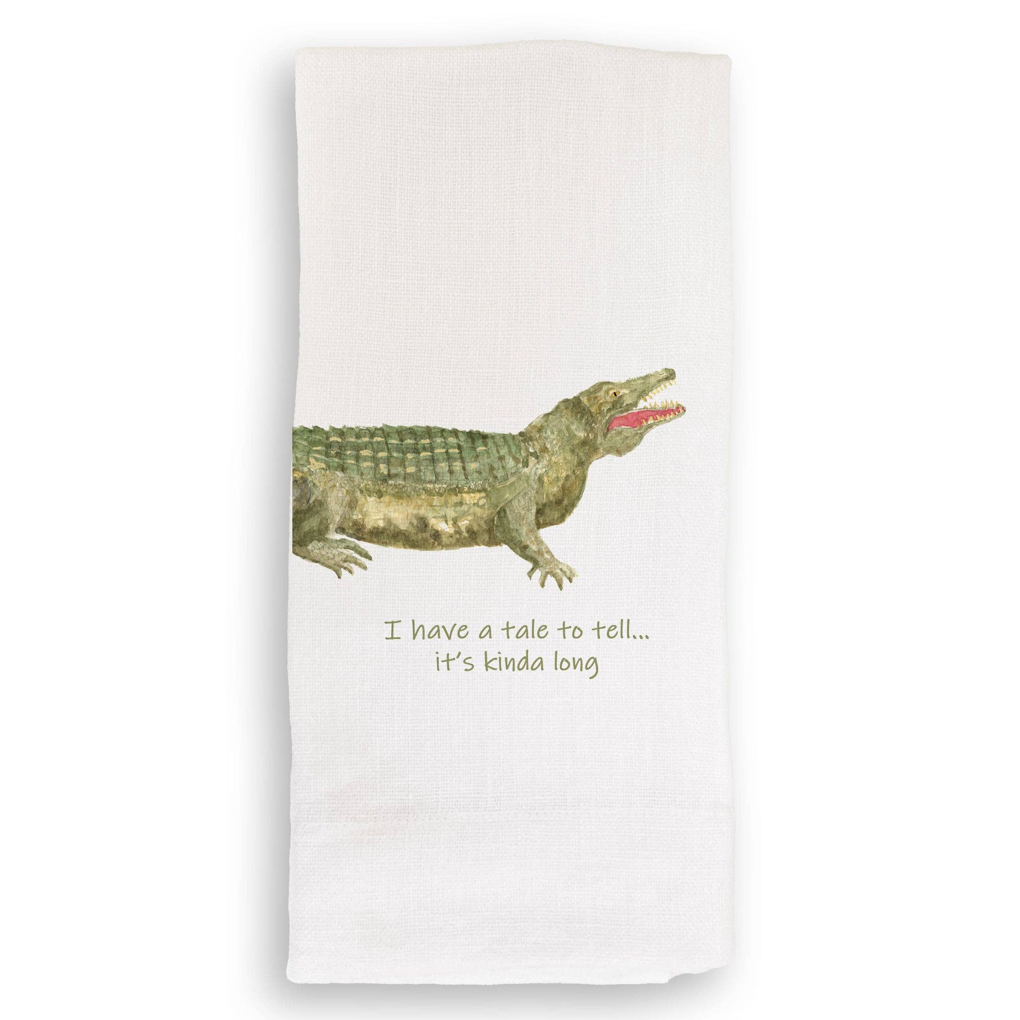 French Graffiti - Wholesale Tea Towel - Tale to Tell Alligator2