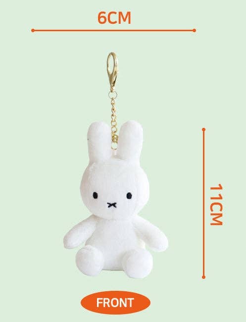 K-Wonderland - Wholesale Keychain - Women's - Miffy Keyring Plush Dolls Glow-in-the-Dark, Silver, Gold10