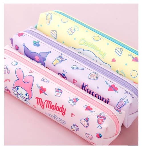 K_Wonderland - Wholesale Pencil Case/Pouch - Sanrio Characters Slim Cute Pencil Case, Pouch