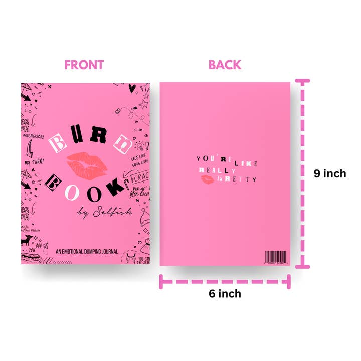 Selfish - Wholesale Journal/Diary - Burn Book: An Emotional Dumping Journal5