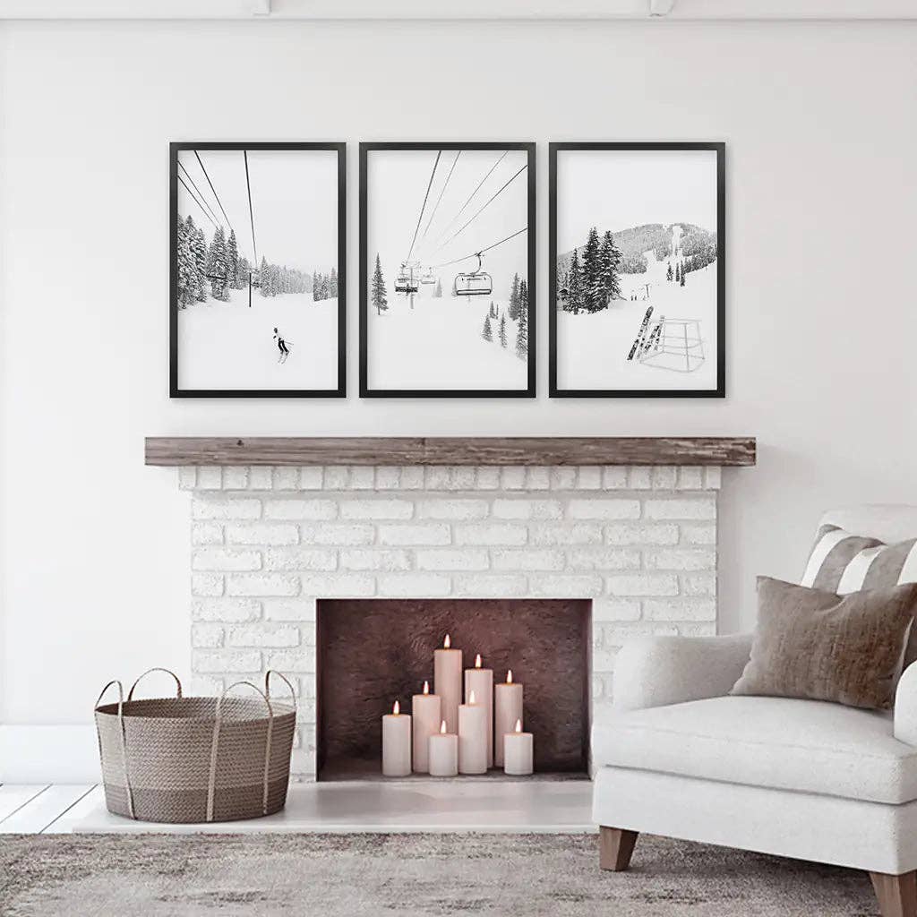 Art Lane - Wholesale Art Print - Winter Sport Wall Art Decor. Ski Lodge Print9