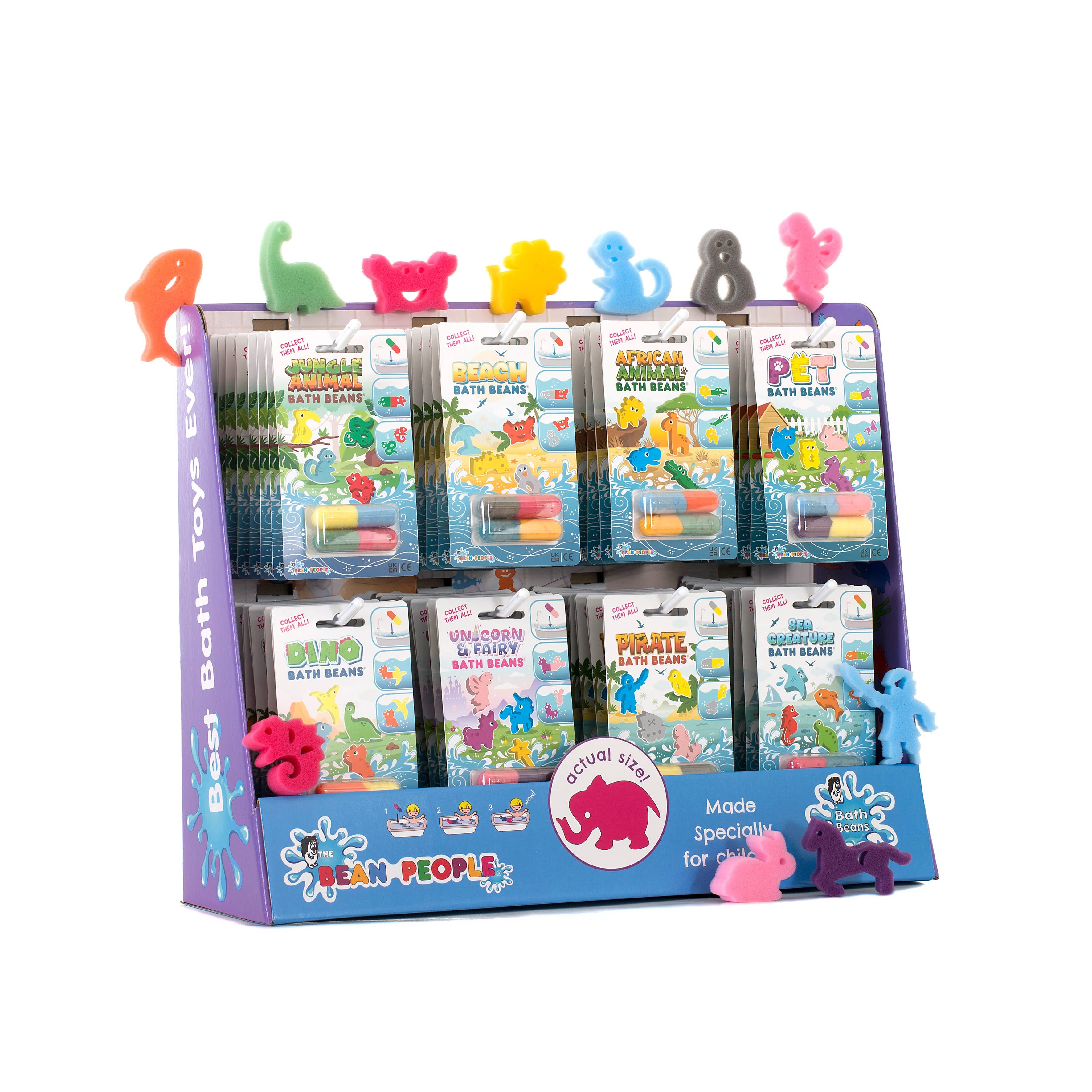 Baby Republic – wholesale Bath toy – Baby – Bath Beans CDU Display with 128 Bath Beans RRP £2.99 each