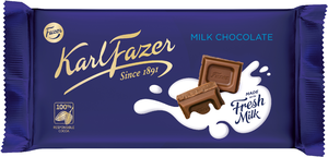 SWEDISHCANDY4U - Wholesale Chocolate Bar - KARL FAZER MILK CHOCOLATE 1450