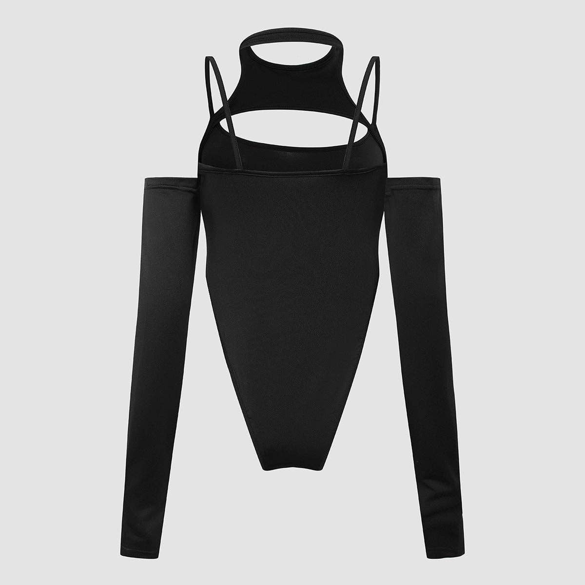 Sweetkama - Wholesale Bodysuit - Women's - Ladies Sexy Halter Off Shoulder Bodysuit F1079210