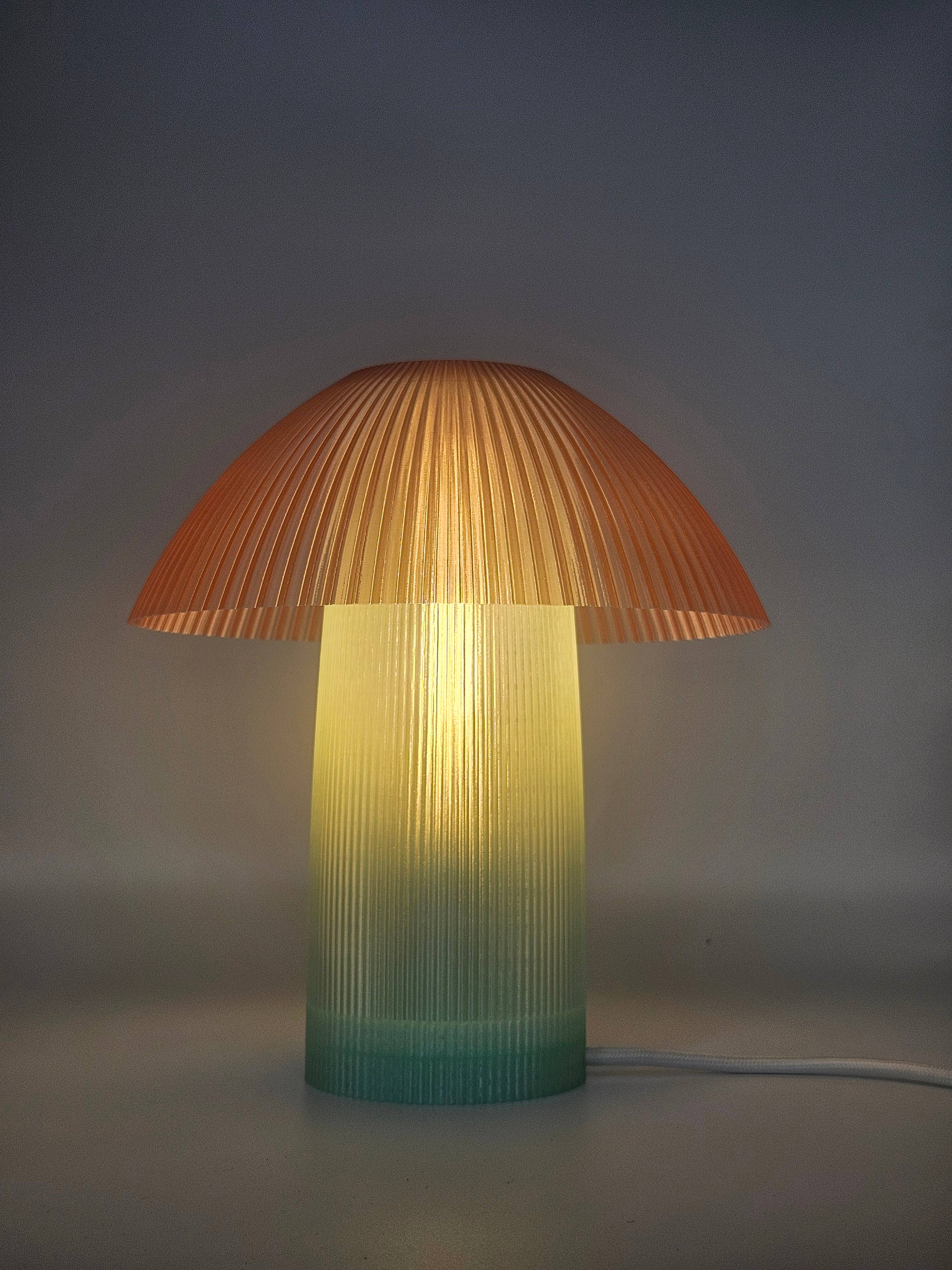 Coast Fig – wholesale Accent-/skrivbordslampa – Shroom Bordslampa Jade & Persika1