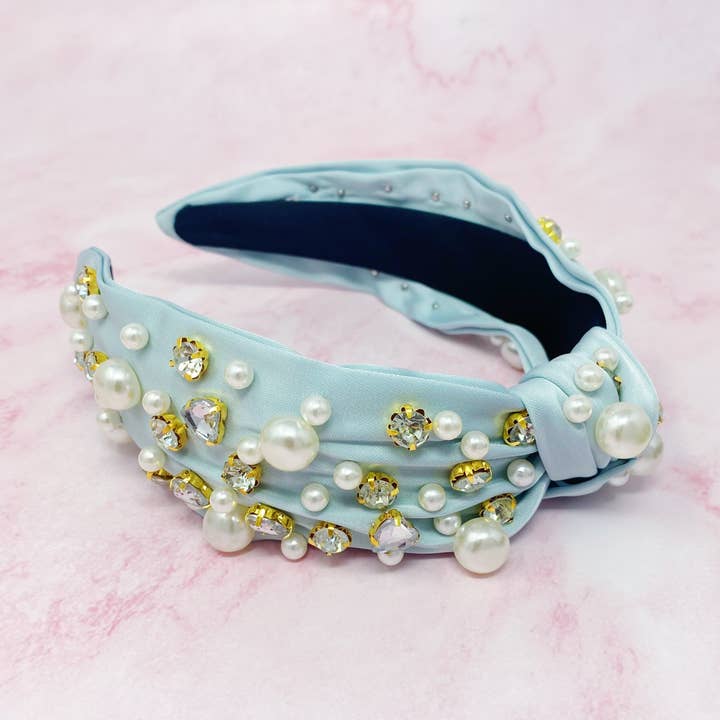 Ellison+Young - Wholesale Fashion Headband - Women's - My Winslet Jeweled Satin Headband12