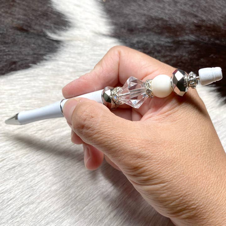 Fiona Accessories - Wholesale Pen - Beaded Pen Writing Instrument Stationery Colorful Gift