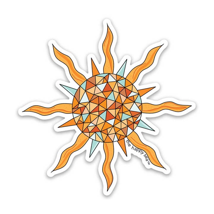 3" Sunshine Vinyl Sticker for wholesale by The Happy Sea