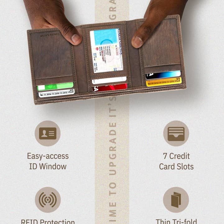 Access Denied Accessories - Wholesale Wallet - Men's - Trifold Wallets for Men Slim RFID Blocking Wallet Gifts Man49
