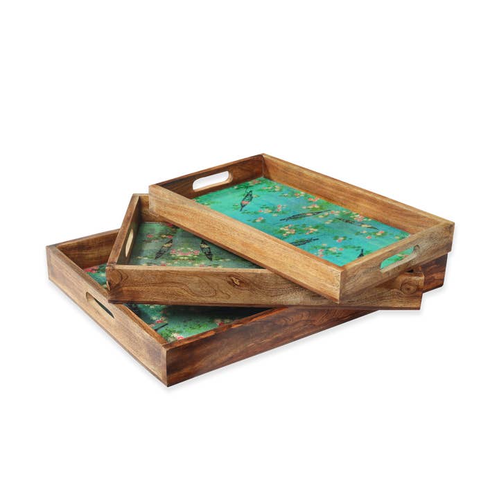 Tiramisu - Wholesale Decorative Tray - Lake Reverie Decorative Trays (Set of 3)