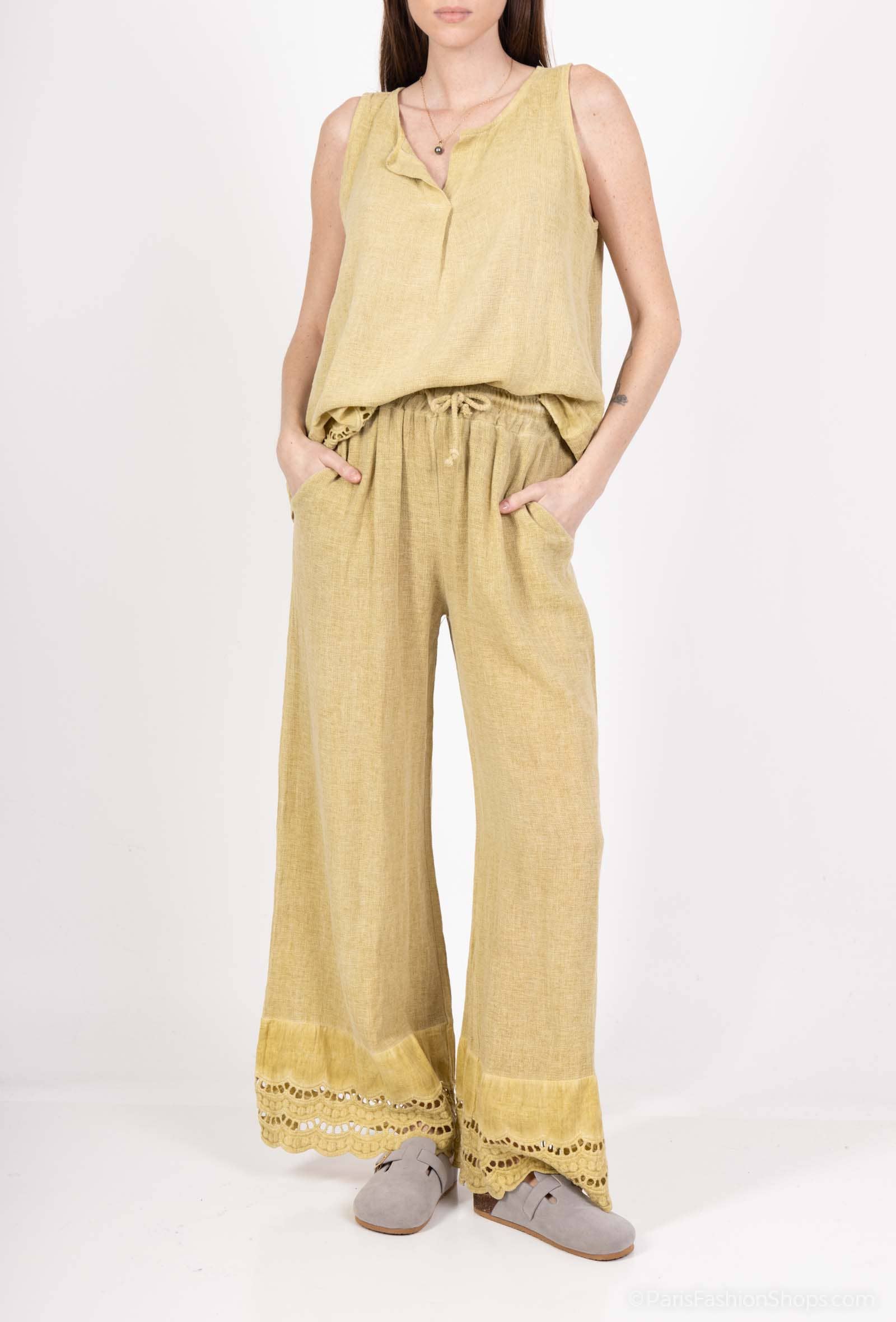 Shyloh - Wholesale Pants - Women's - Embroidered pants 2060315