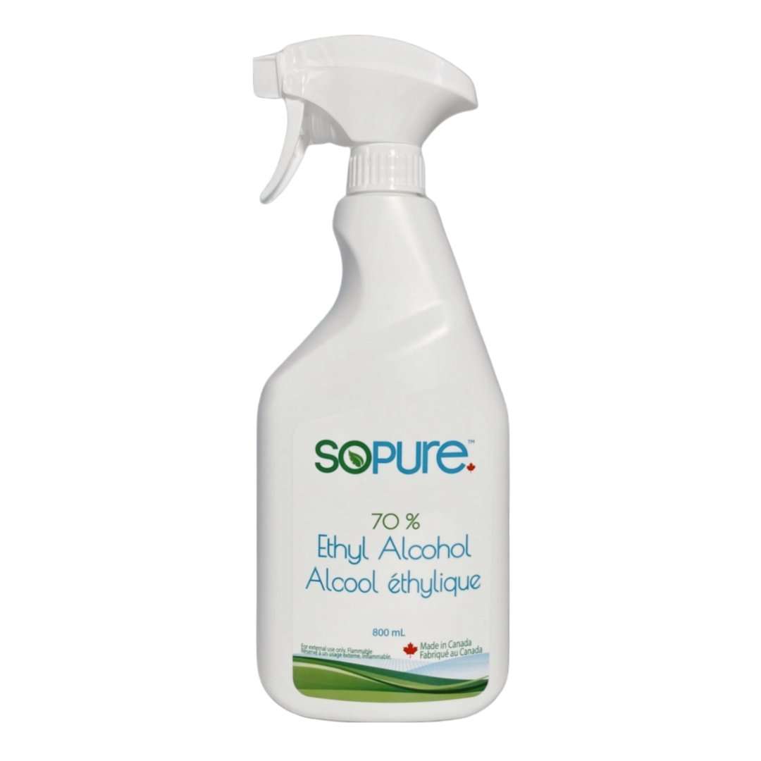 SoPure - Wholesale Universele reinigginsspray - SoPure 70% Ethylalcoholspray (800 ml), doos van 31