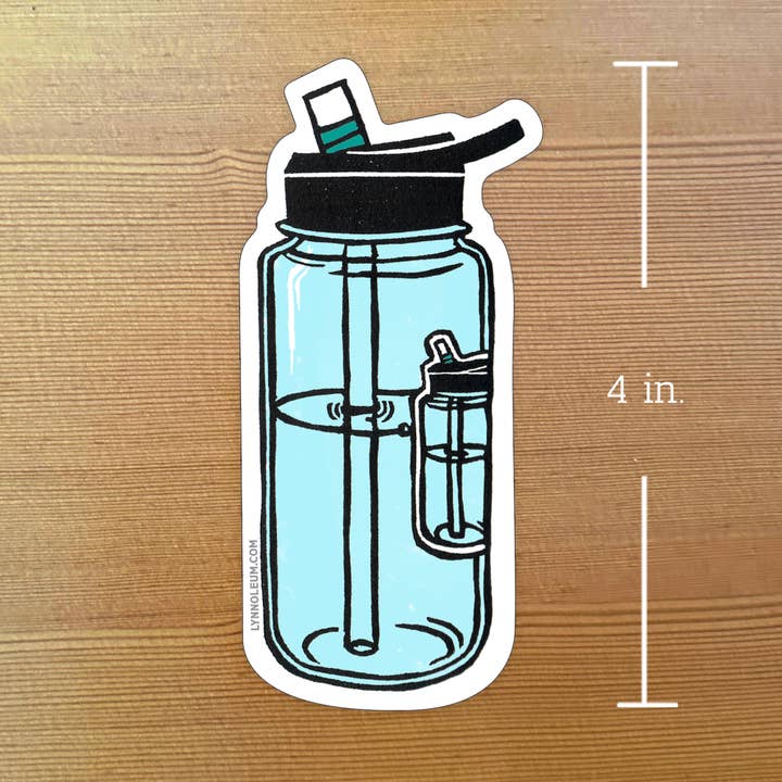 Lynn-oleum – Adesivo por atacado – ADESIVO GARRAFA DE ÁGUA