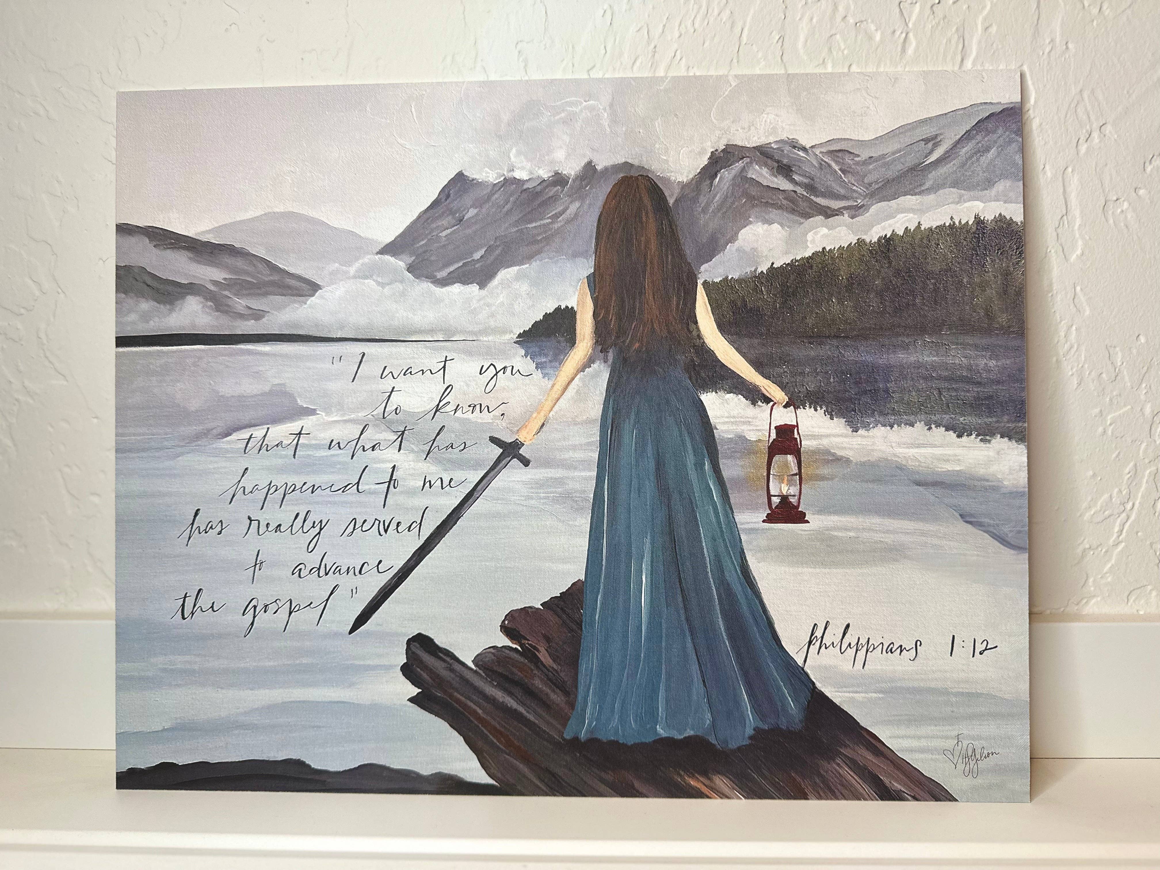 STORY DESIGNS - Wholesale Art Print - The Warrior - Wall Art Print 
• Christian Gift Decor1