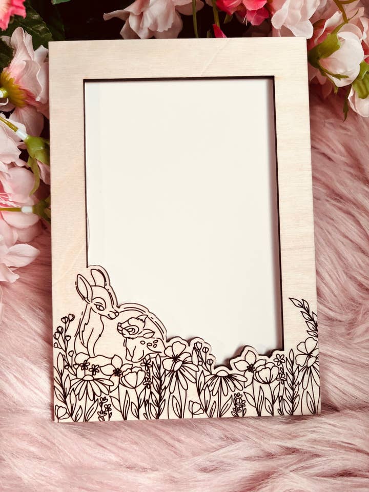 Deerly Loved Frame Greeting Card for wholesale by Alicia's Wonderland