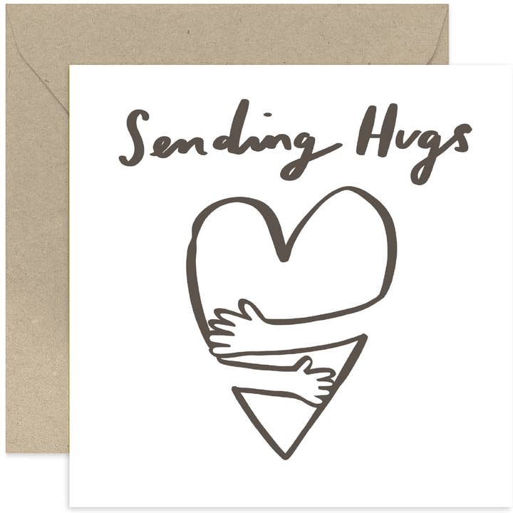 Carte d'envoi de câlins - Get Well Soon - Carte de condoléances pour la vente par Old English Company