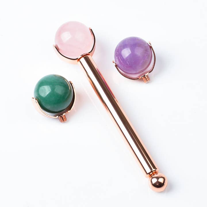 Natural jade roller for wholesale by Maiden-Art MindfulChic Fashion