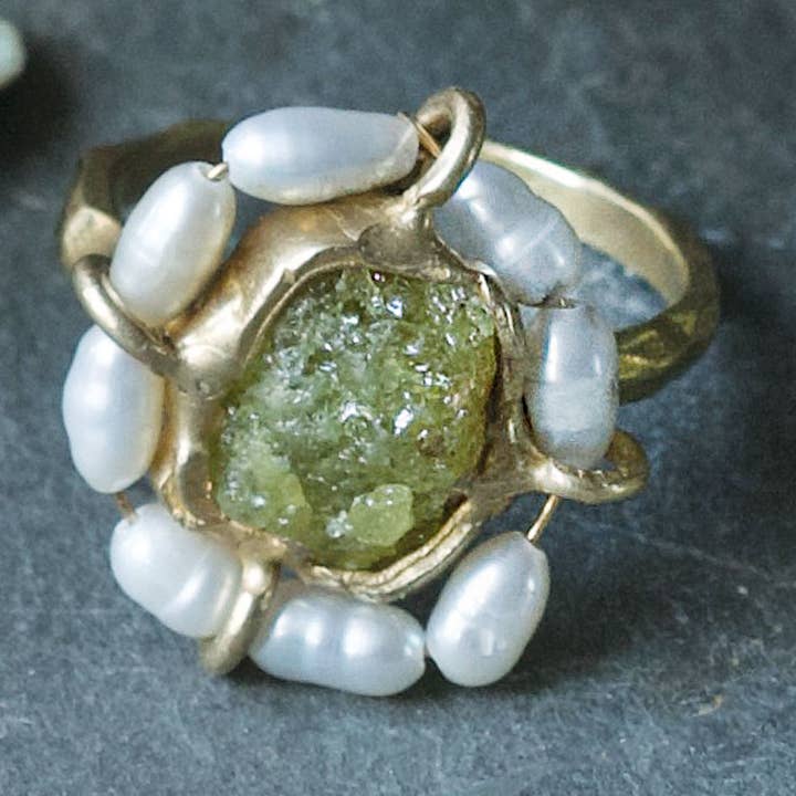 Water Lily Ring for wholesale by Emilie Shapiro Jewelry