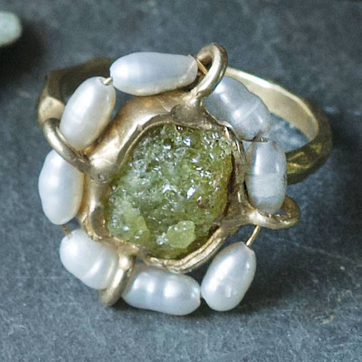 Water Lily Ring for wholesale by Emilie Shapiro Jewelry
