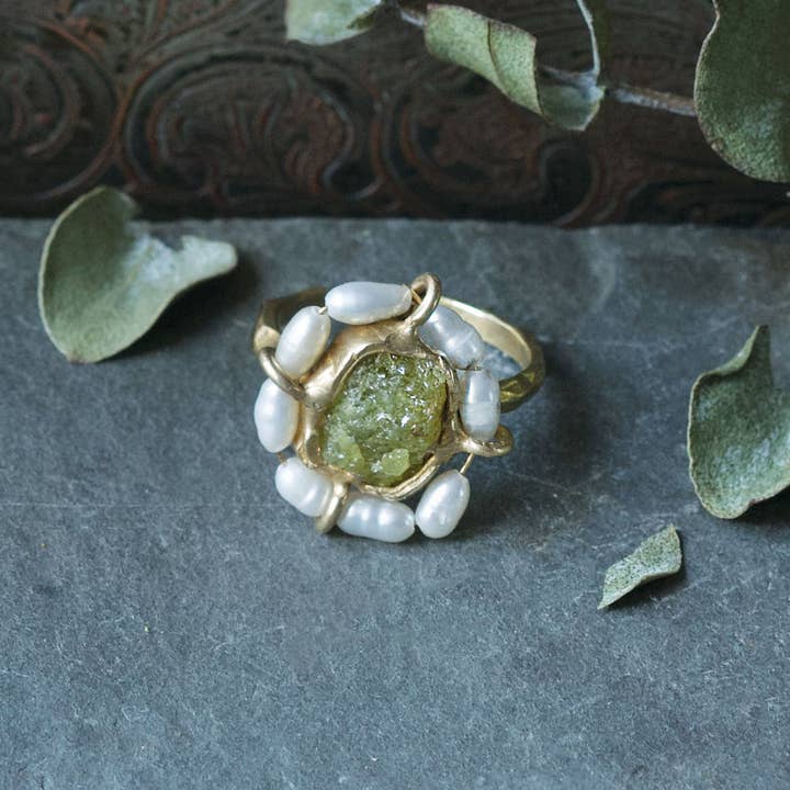 Emilie Shapiro Jewelry - Wholesale Single Stone/Solitaire Ring - Water Lily Ring
