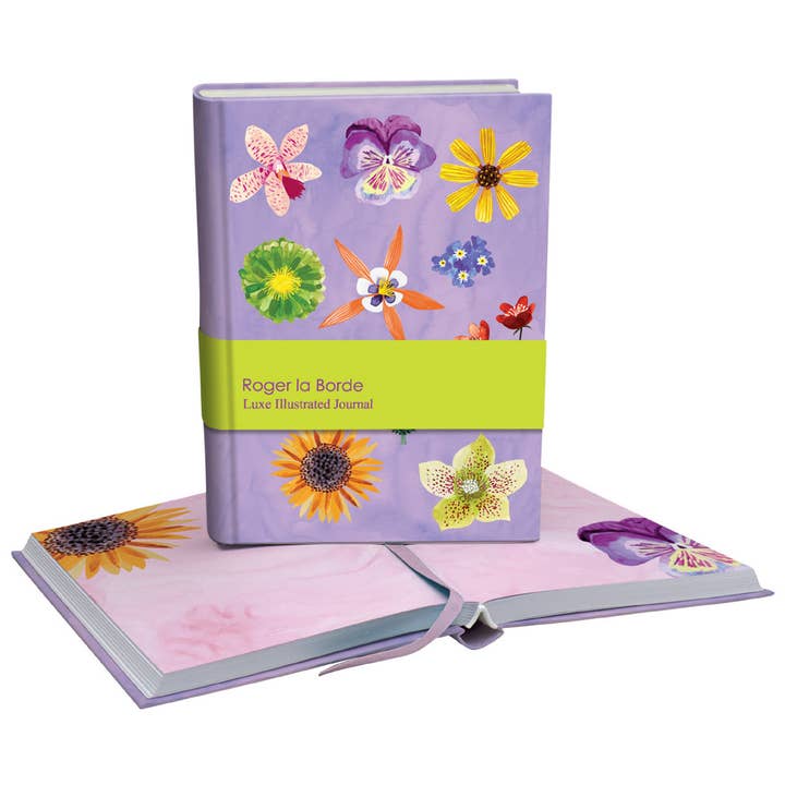 Floral Supernova Illustrated Journal - AS 083 for wholesale by Roger La Borde