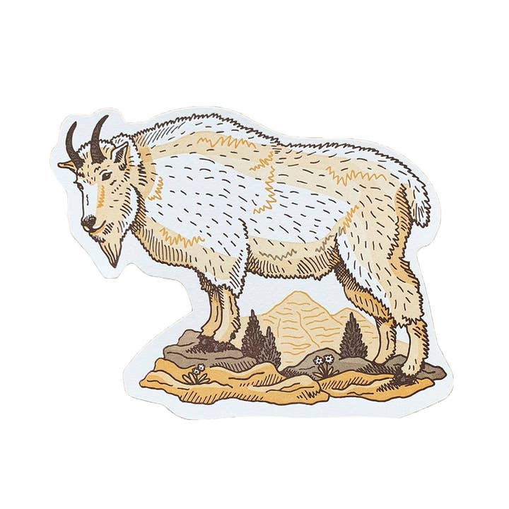 Mountain Goat Postcard for wholesale by Noteworthy Paper & Press