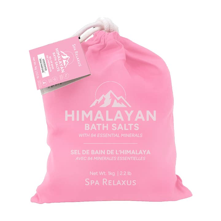 Relaxus Products - Wholesale Bath Salts - Himalayan Bath Salts 1 kg (2.2 lbs) Prepack of 120