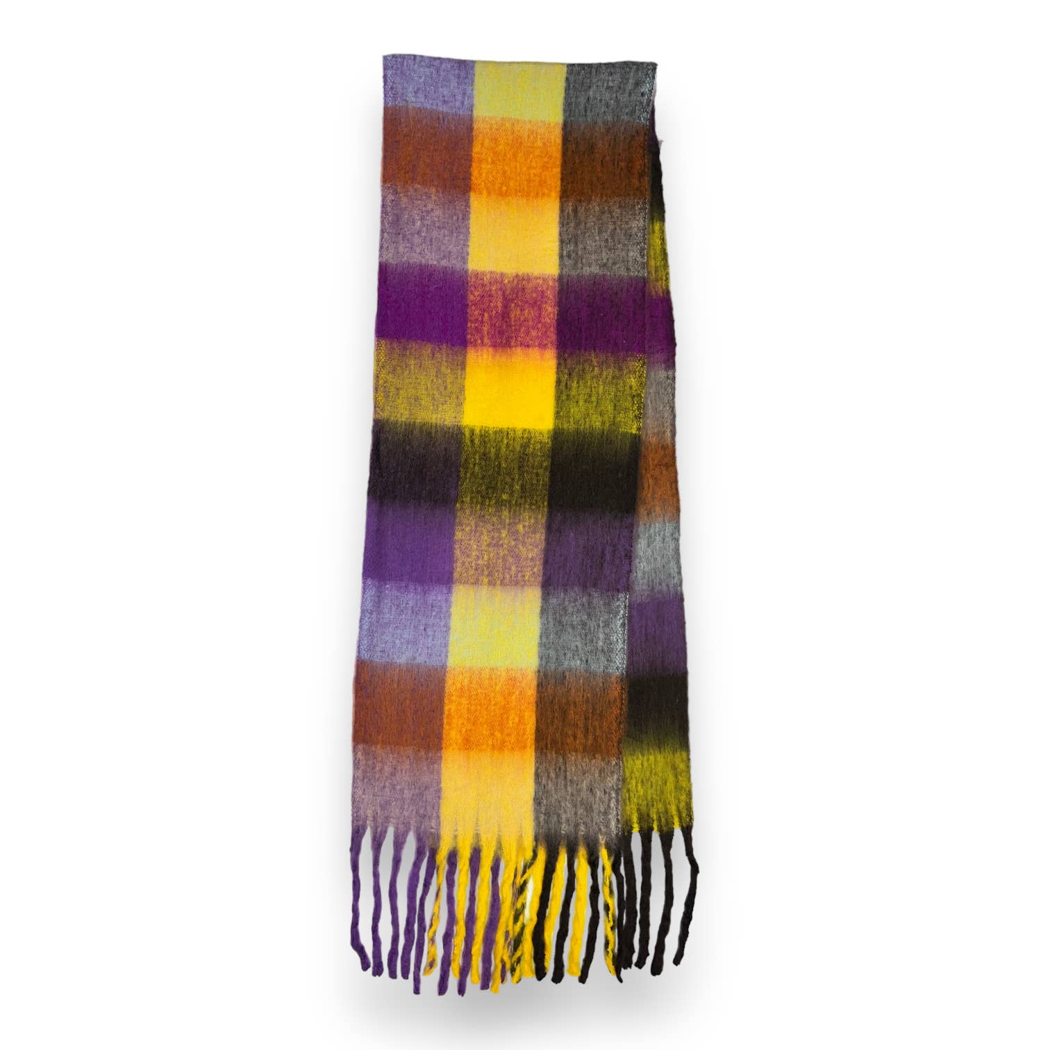 London Scarves - Vendita all'ingrosso Sciarpa - Donna - Sciarpa in morbido tessuto a quadri, 16 colori, rifinita con nappine33