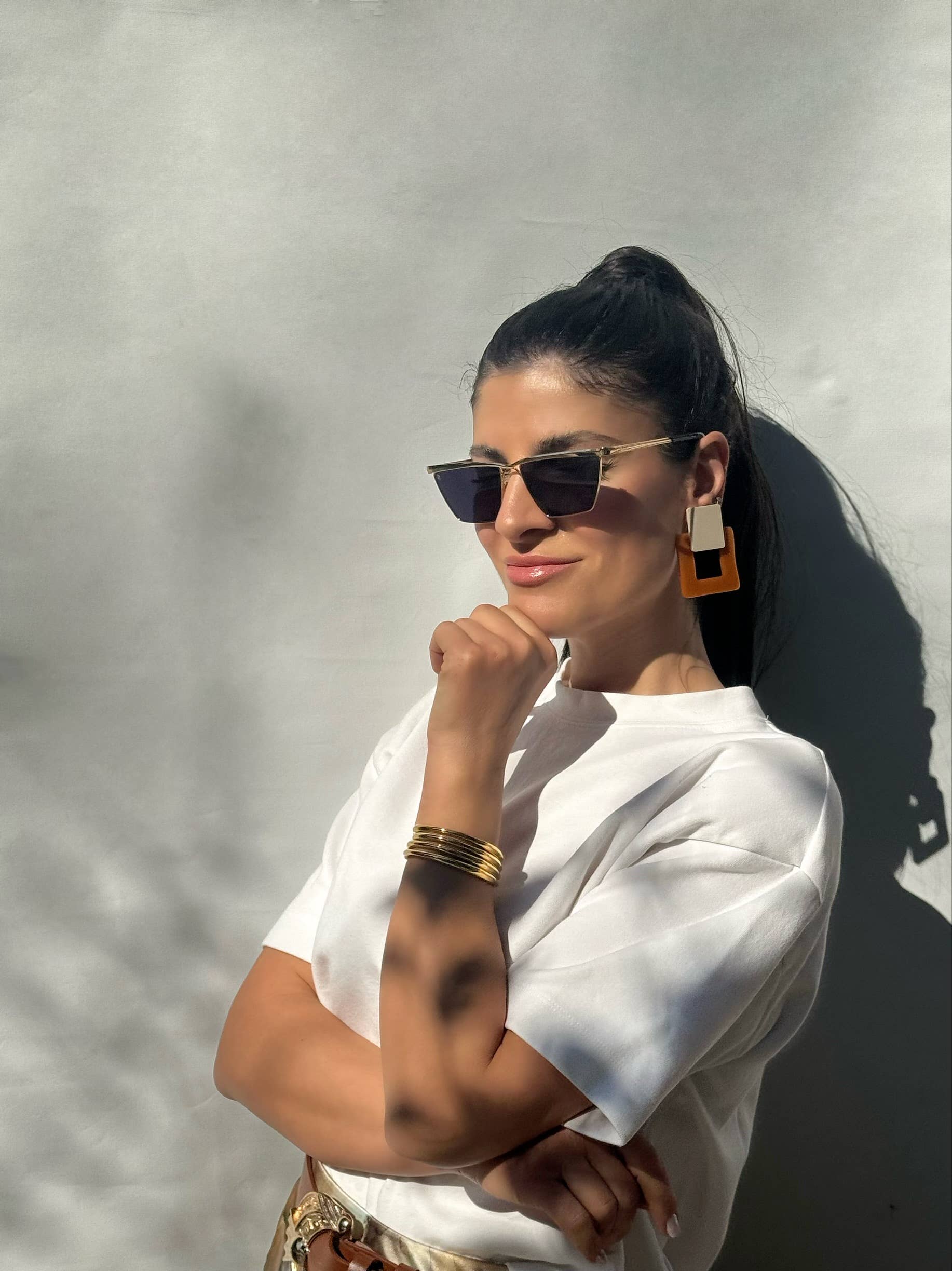 Christina Christi - Wholesale Clip-On Earrings - Colorful Square Earrings, Clip On Earrings Women, Geometric3