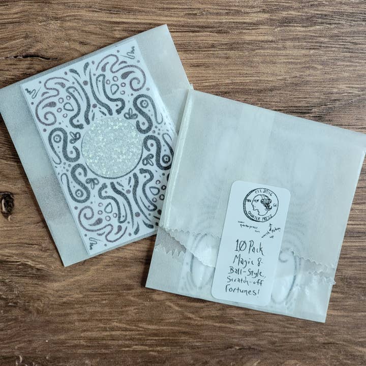 Quarter Press - Wholesale Gag Gift/Novelty Gift - Scratch Off, Magic 8-Ball Style Fortunes! Buy 1, 10, or 20!3