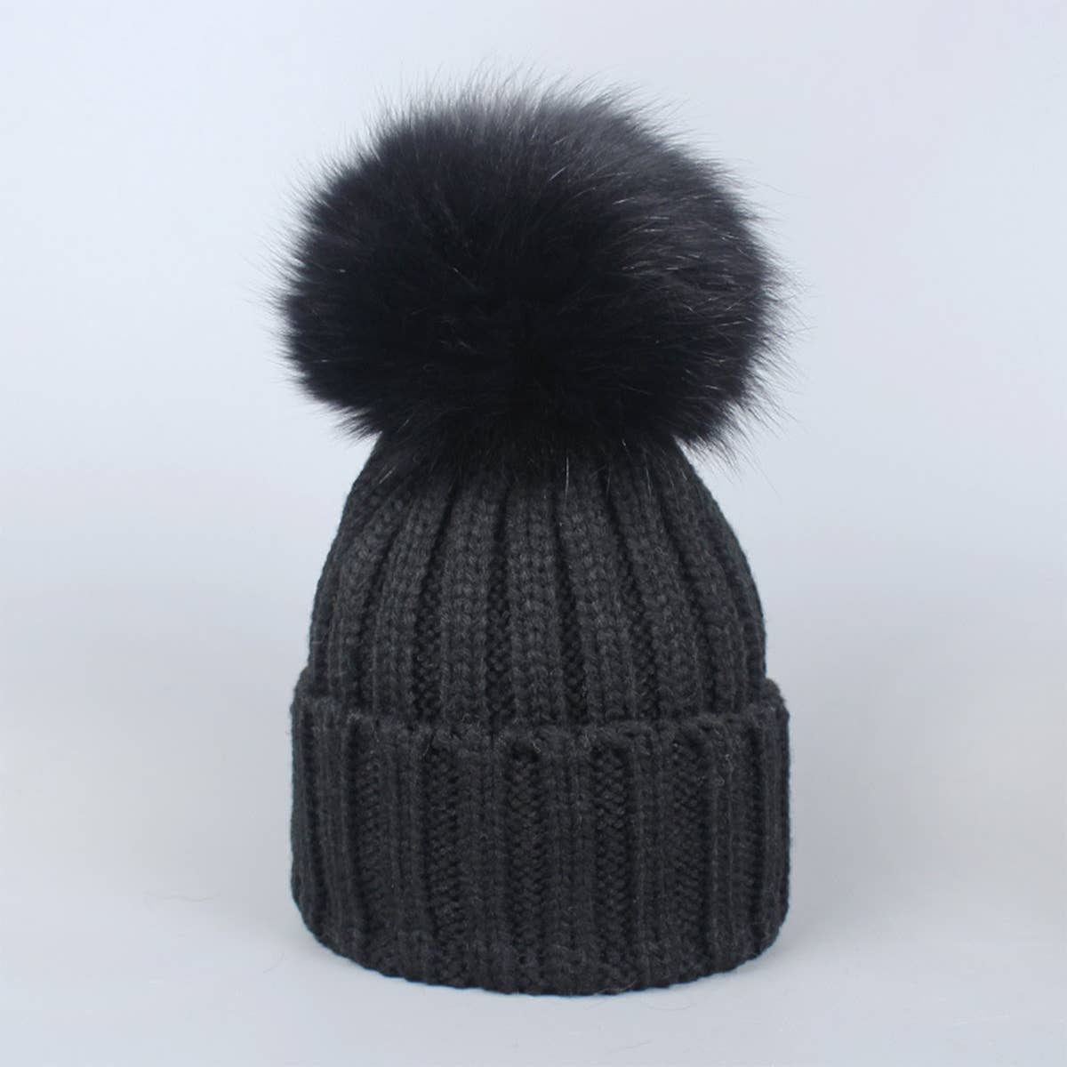 ACCITY - Wholesale Beanie - Women's - Winter Warm Hat with Real Fox Fur Pom Pom_CWAH049842