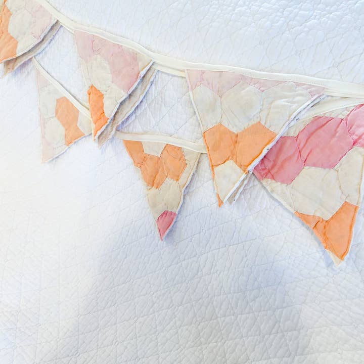 Dellwood Designs - Wholesale Bunting/Garland - Vintage Quilt Flag Garland - Assorted Quilts7