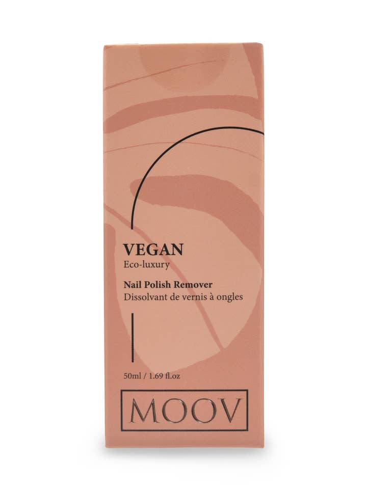 Vegansk øko-luksus neglelakfjerner for engroshandel hos Moov Beauty