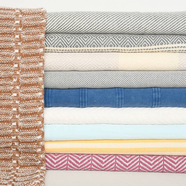 Personalized Dish Towels, Set of 10 Tea Towels for wholesale by Organic Turkish Towels