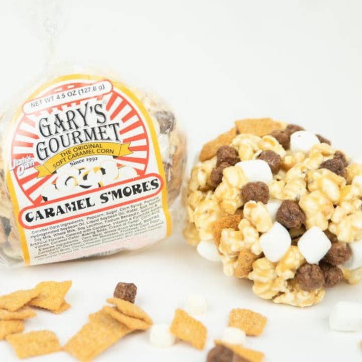 Gary's Gourmet Caramel Corn - Wholesale Popcorn - S'mores Soft Caramel Corn Ball2