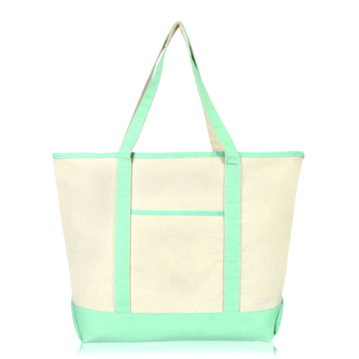 Dalix - Wholesale Tote bag – Women's - DALIX 22" Open Top Heavy Duty Deluxe Tote Bag Outer Pocket15