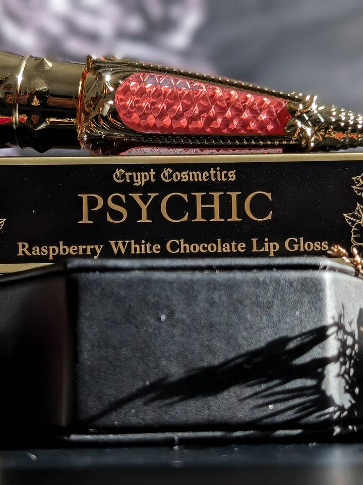 PSYCHIC - Pink white chocolate raspberry lip gloss for wholesale by Crypt Cosmetics