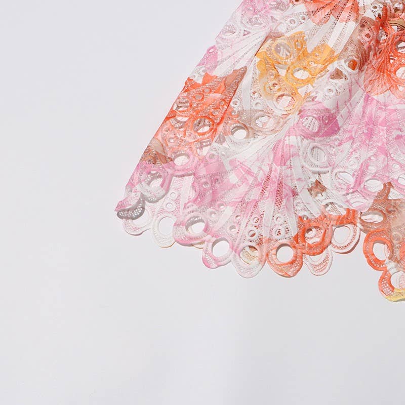 Productseeker – Vestido - Mulher por atacado – Vestido midi elegante sem mangas em renda bordada com flores14