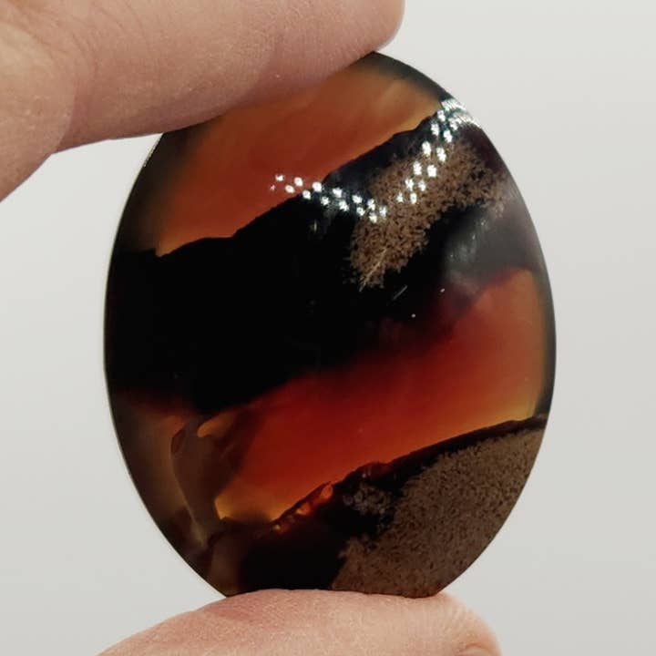 Bärnstenspalmer 45x35x15mm Kalibrerade bitar för wholesale av Meraki Gemstones