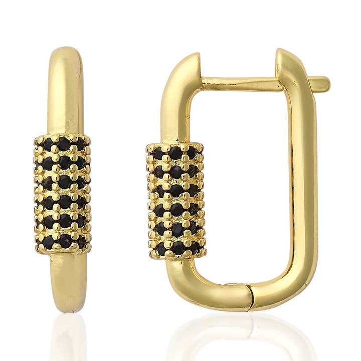 Luca Noir Hoop for wholesale by Lucky Star Jewels