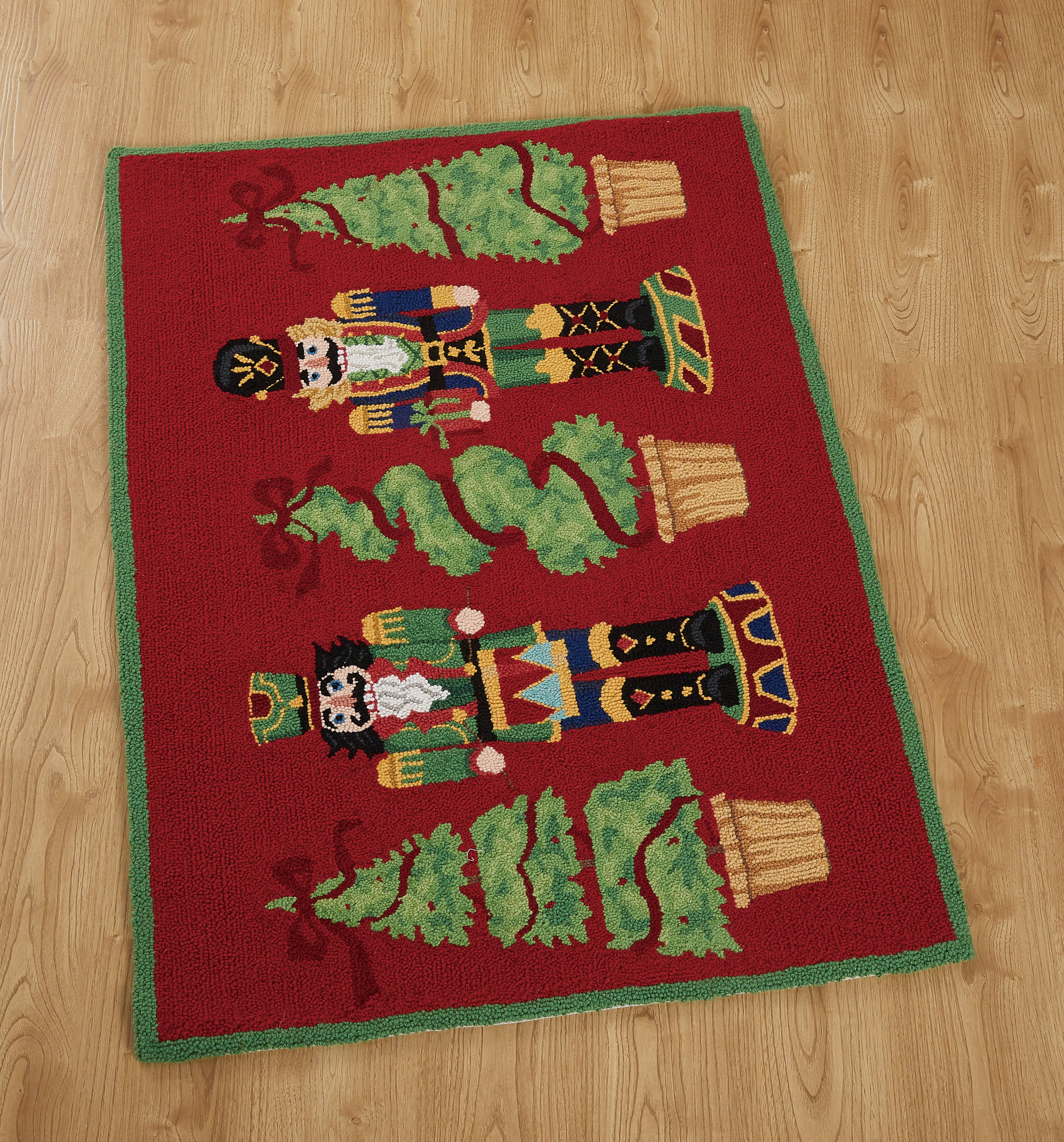 Peking Handicraft - Wholesale Area Rug - Nutcracker Topiary Hook Rug1