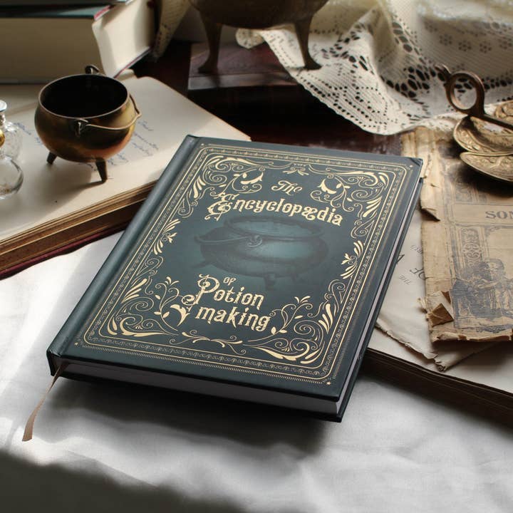 Well Read Company - Wholesale Notebook - The Encyclopedia of Potion Making Gold Foiled A5 Hardback Notebook3