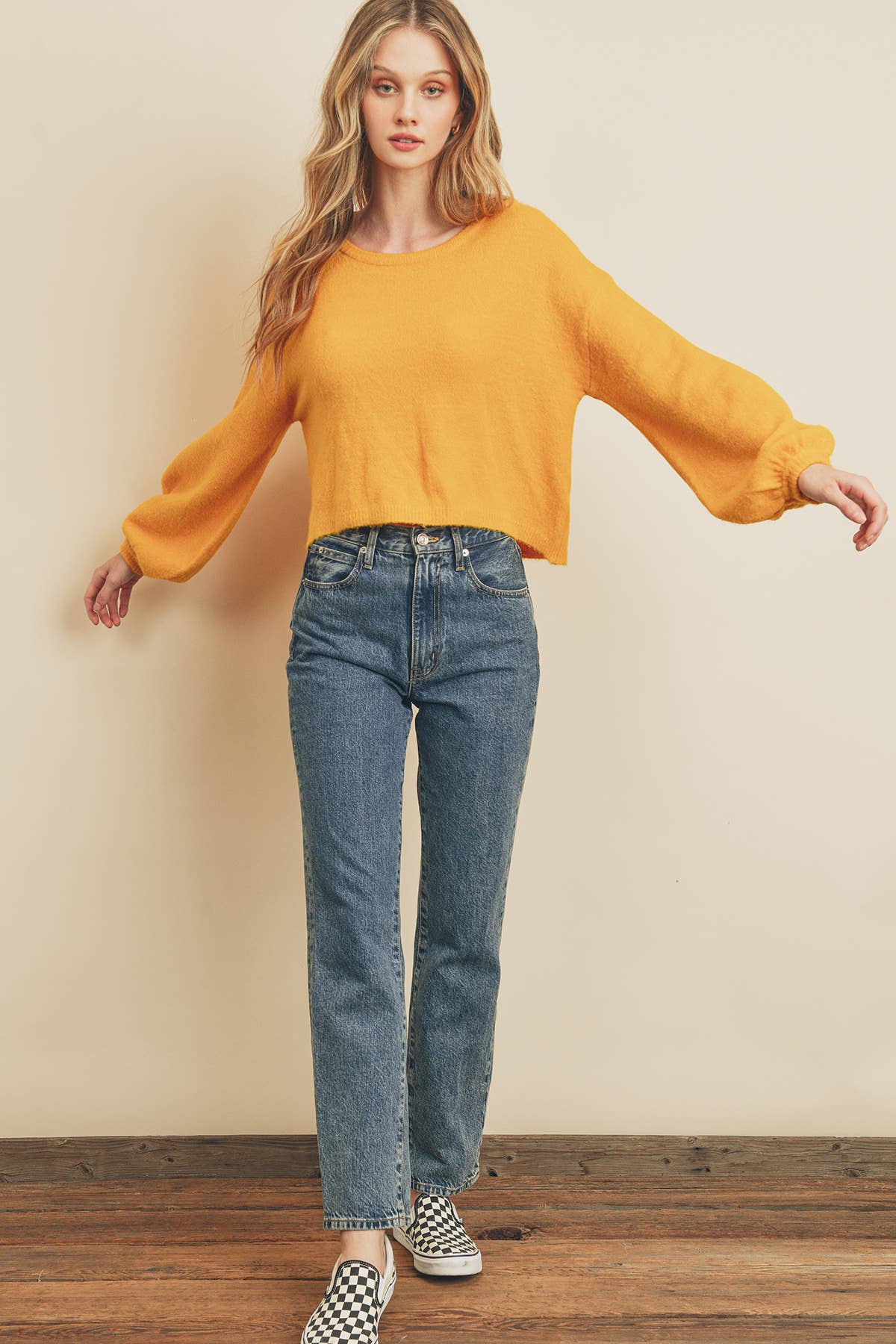 Dress Forum – wholesale Knitted jumper – Women′s – FW2546 Soft Bubble Sleeve Sweater7