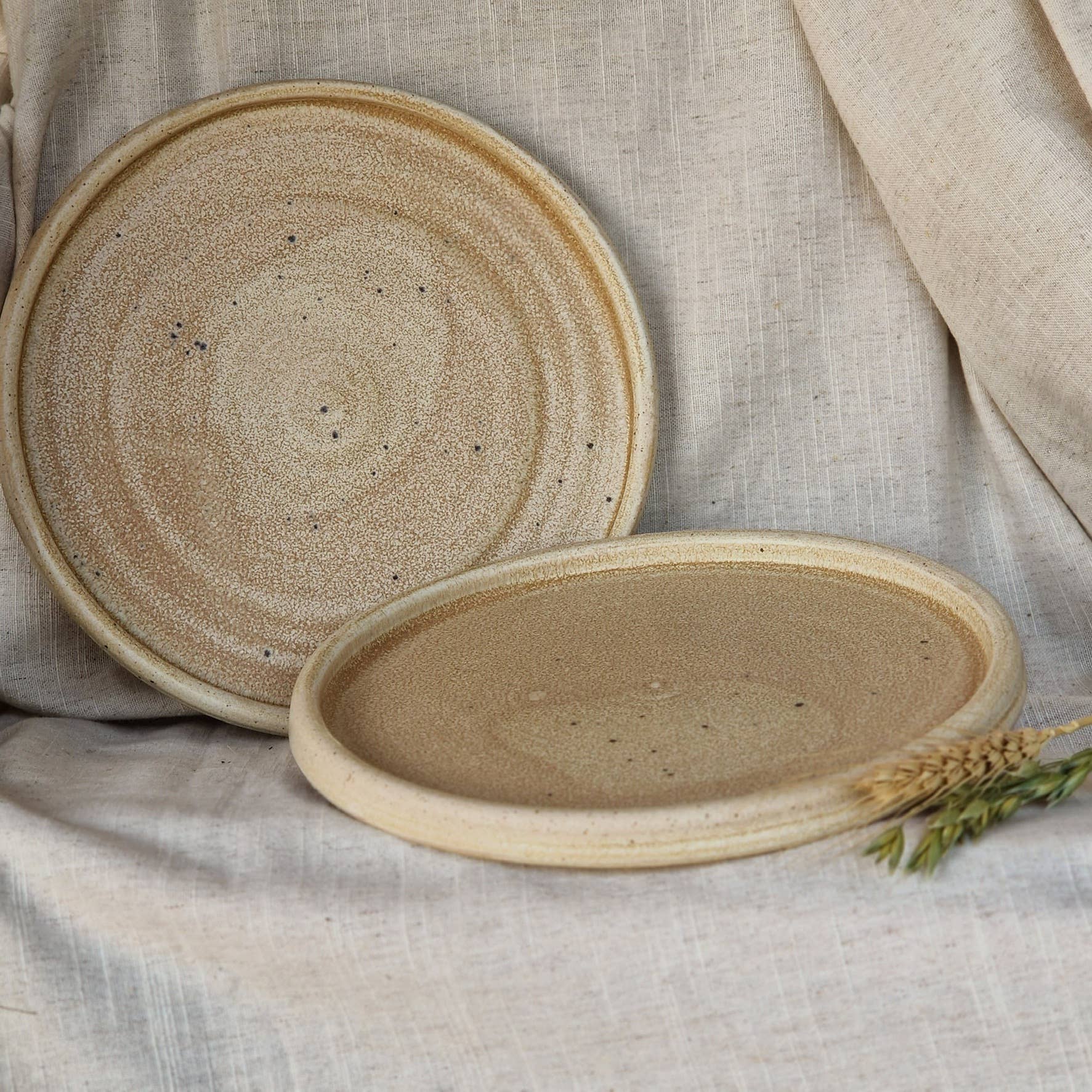 Charlotte Manser Ceramics - Wholesale Dinner Plate - Cream Handmade Ceramic Plate1