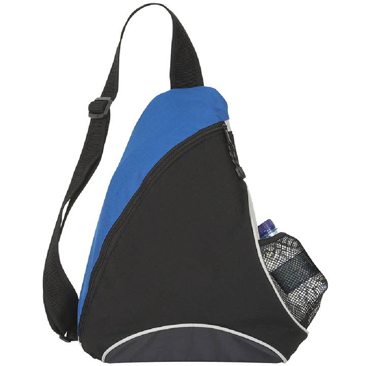 eBuyGB Craft Blanks - Venta al por mayor Mochila - Unisex - Mochila triangular con cremallera y correa única, en blanco