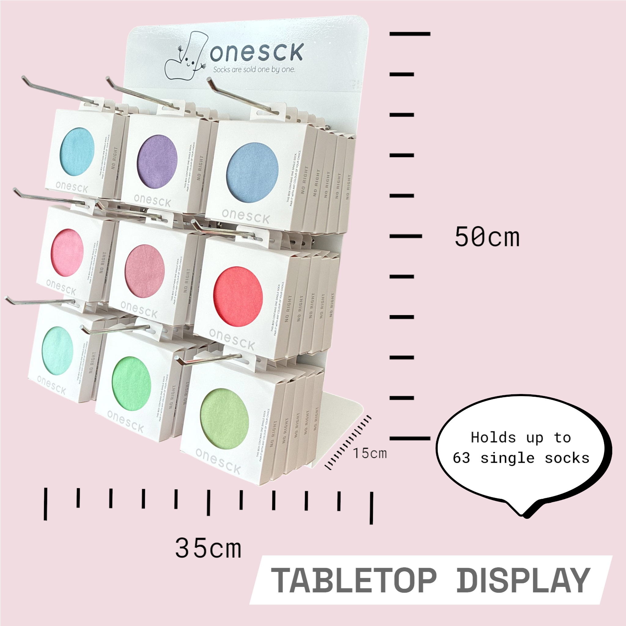 ONESCK – wholesale Strumpor - Dam – Pastellmix strumpor: Grossistkit med 90 strumpor5