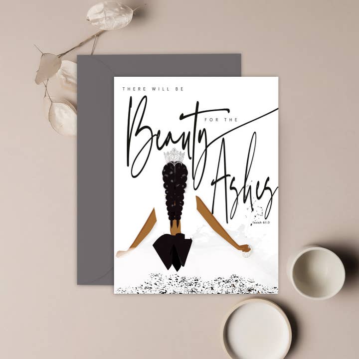 Beauty For Ashes Card for wholesale by Paper Rehab
