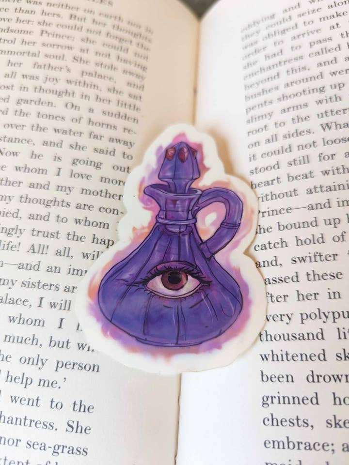 Eyeball Potion Bottle Sticker | Weatherproof, Vinyl for wholesale by Cae of the Sky