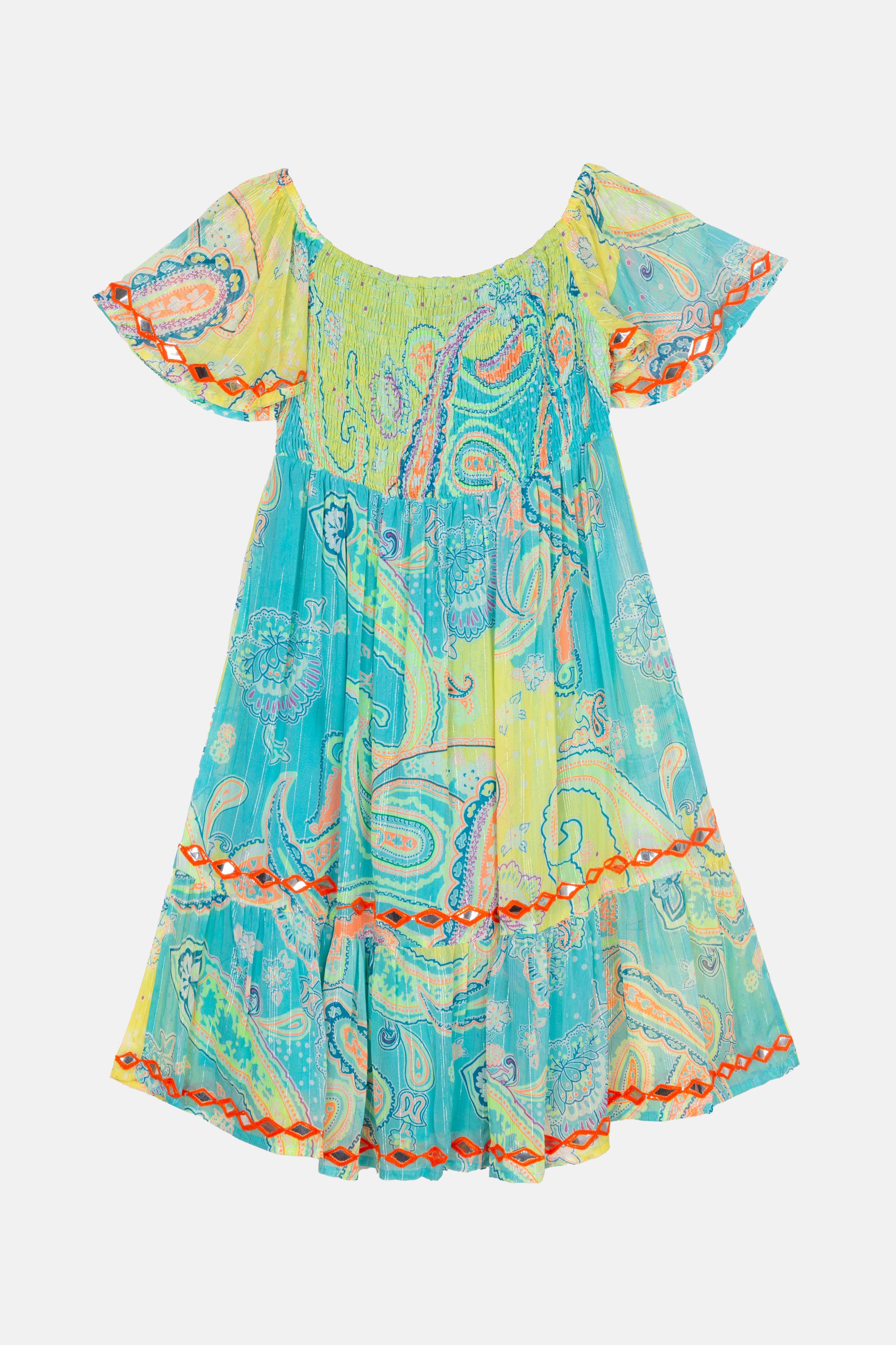 Piti Cuiti - Wholesale Dress - Women's - BAHAMAS LEMON SMOCKING SHORT DRESS4